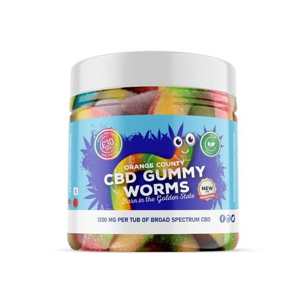 Orange County 1200mg CBD Gummy Worms ...