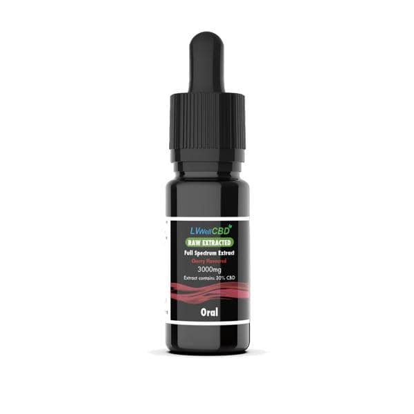 LVWell CBD 3000mg Raw Cherry Oral Drops – 10ml