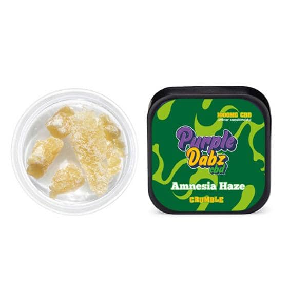 Purple Dabz by Purple Dank 1000mg CBD Crumble – Amnesia Haze