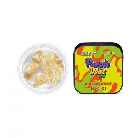 Purple Dabz by Purple Dank 1000mg CBD Crumble – Mango Kush