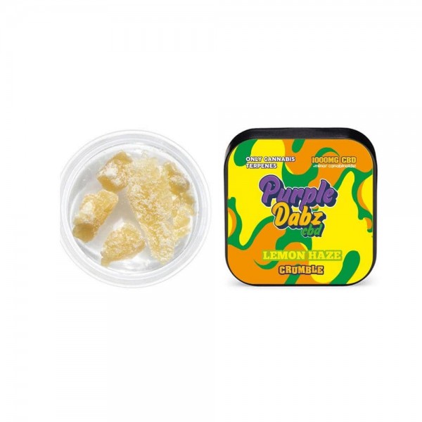 Purple Dabz by Purple Dank 1000mg CBD Crumble – Lemon Haze