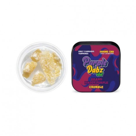 Purple Dabz by Purple Dank 1000mg CBD Crumble – Grand Daddy Purple