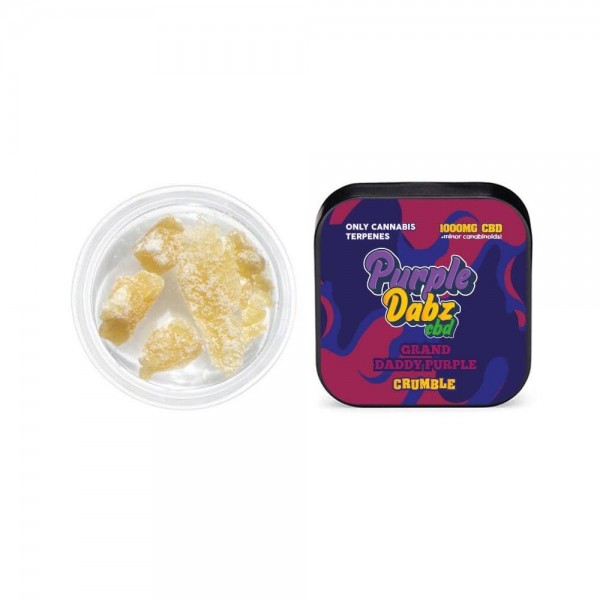 Purple Dabz by Purple Dank 1000mg CBD Crumble – Grand Daddy Purple