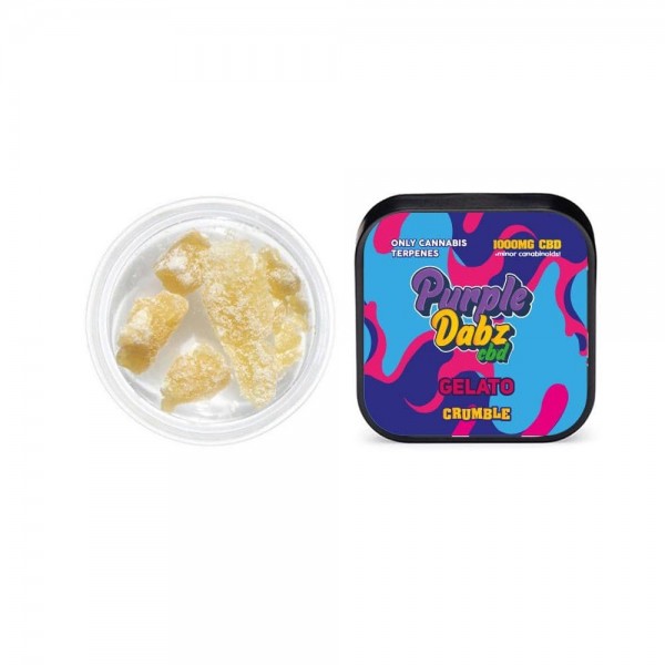 Purple Dabz by Purple Dank 1000mg CBD Crumble – Gelato