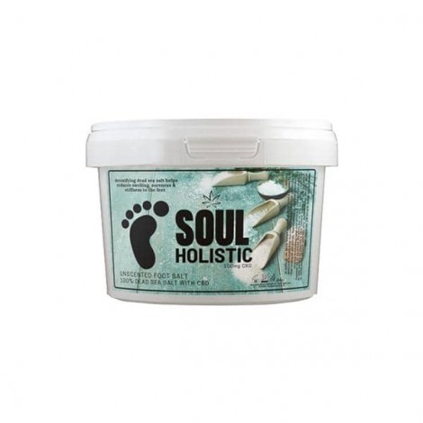 Soul Holistic 100mg CBD Dead Sea Salt Unscented Foot Salt – 500g