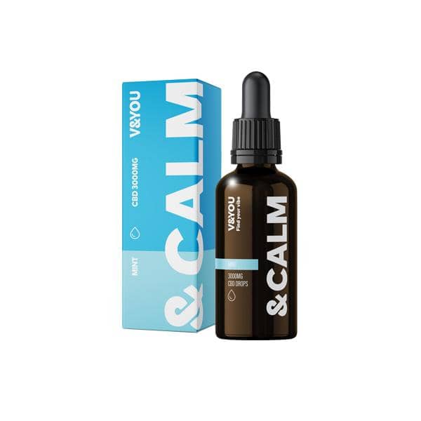 V&YOU &Calm 3000mg CBD Oil Drop ...