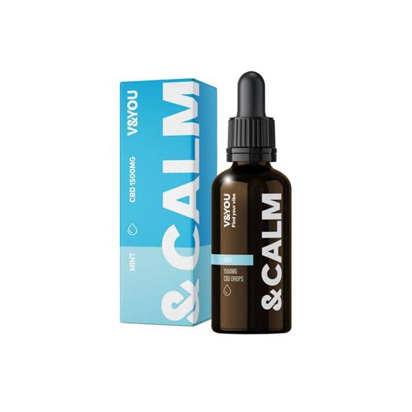 V&YOU &Calm CBD Oil Drops 1500mg ...