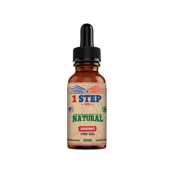 1 Step CBD 2000mg Natural Oil ...