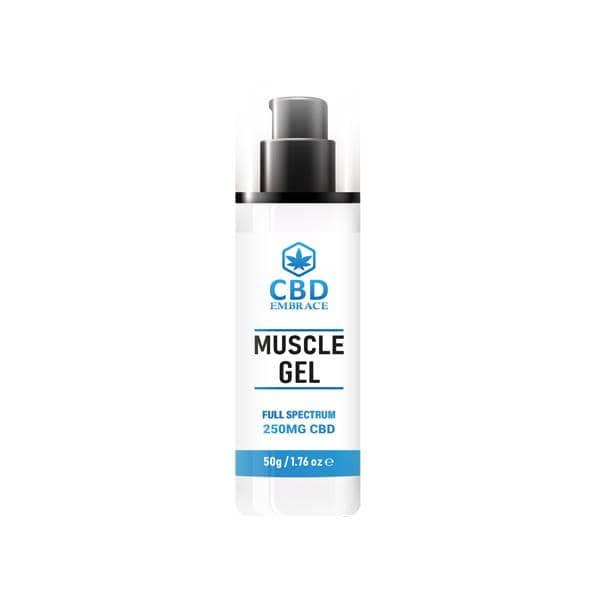 CBD Embrace 250mg Full Spectrum CBD Muscle Gel – 50g