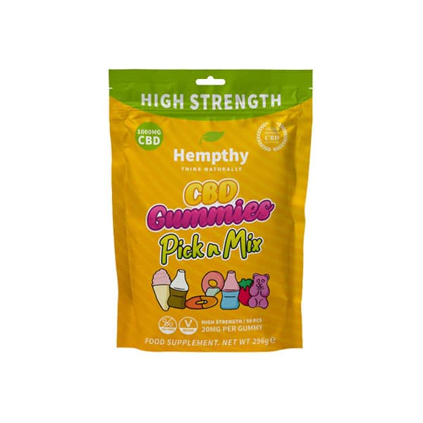 Hempthy 1000mg CBD Pick n Mix Gummies – 50 Pieces